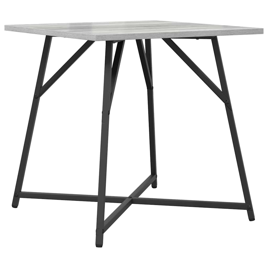Sidebordssett 2 pcs Grå Sonoma og Svart