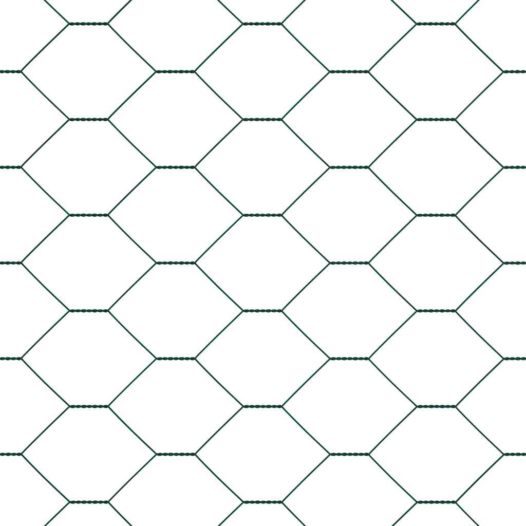 Gjerdepåle grønn 25 x 0,5 m (50 mm nett) Stål vidaXL