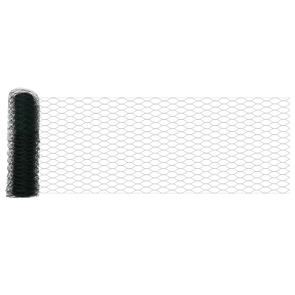 Gjerdepåle grønn 25 x 0,5 m (50 mm nett) Stål vidaXL