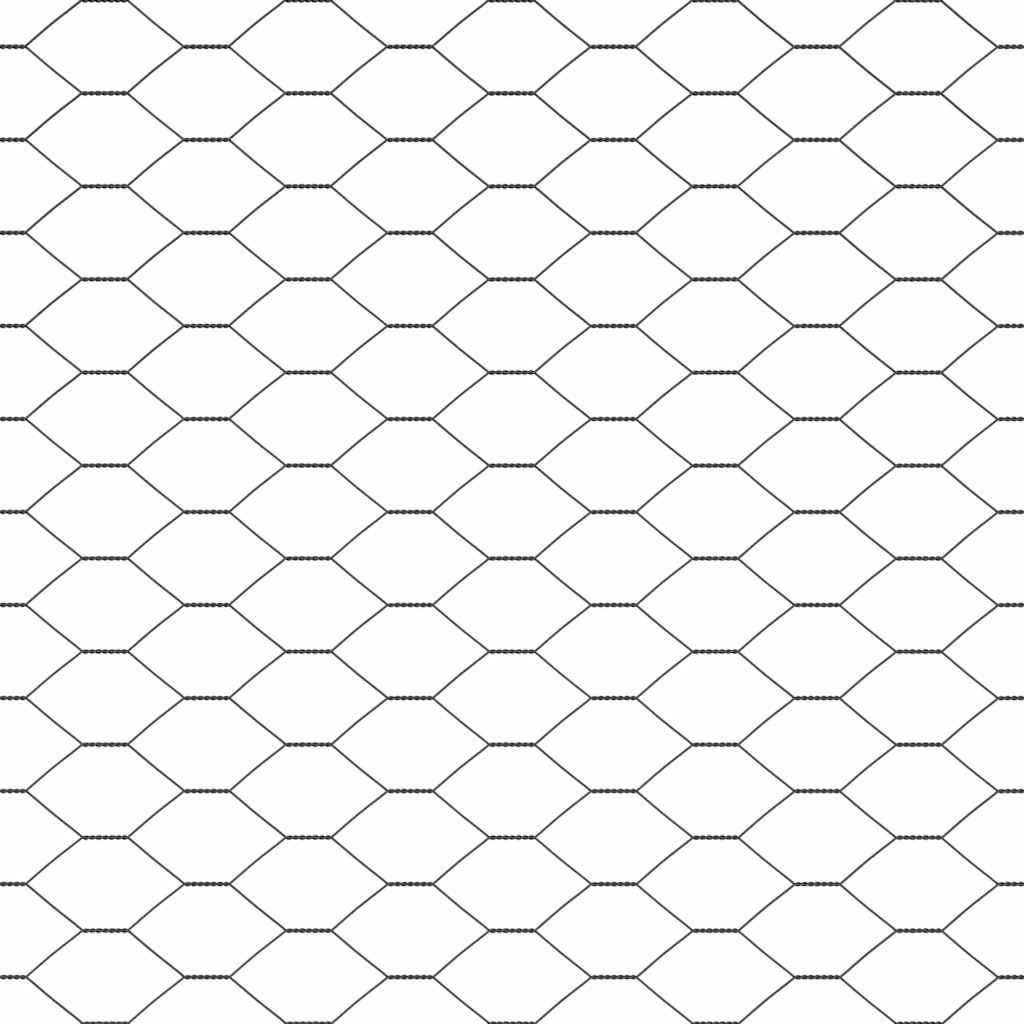 Gjerdepåle Grå 25 x 1,5 m (25 mm nett) Stål vidaXL