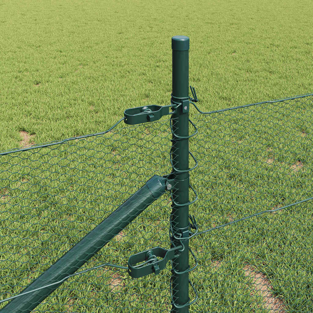 Svweiende trådgjerde med spisser 10 x 0,5 m (B x H)