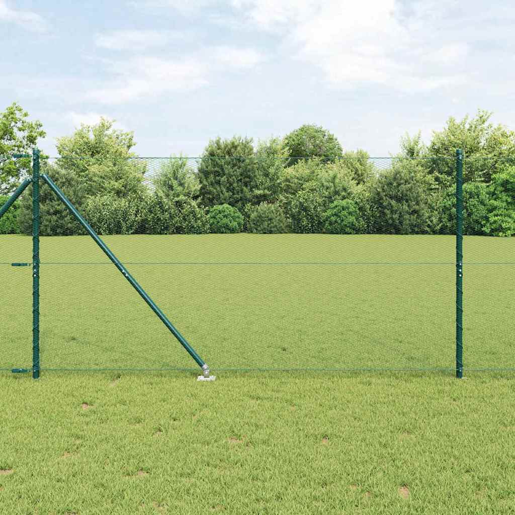 Svweiende trådgjerde med spisser 25 x 1,2 m (B x H)