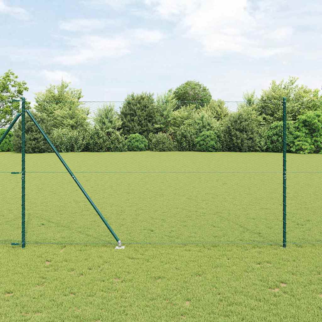 Svweiende trådgjerde med spisser 25 x 1,5 m (B x H)