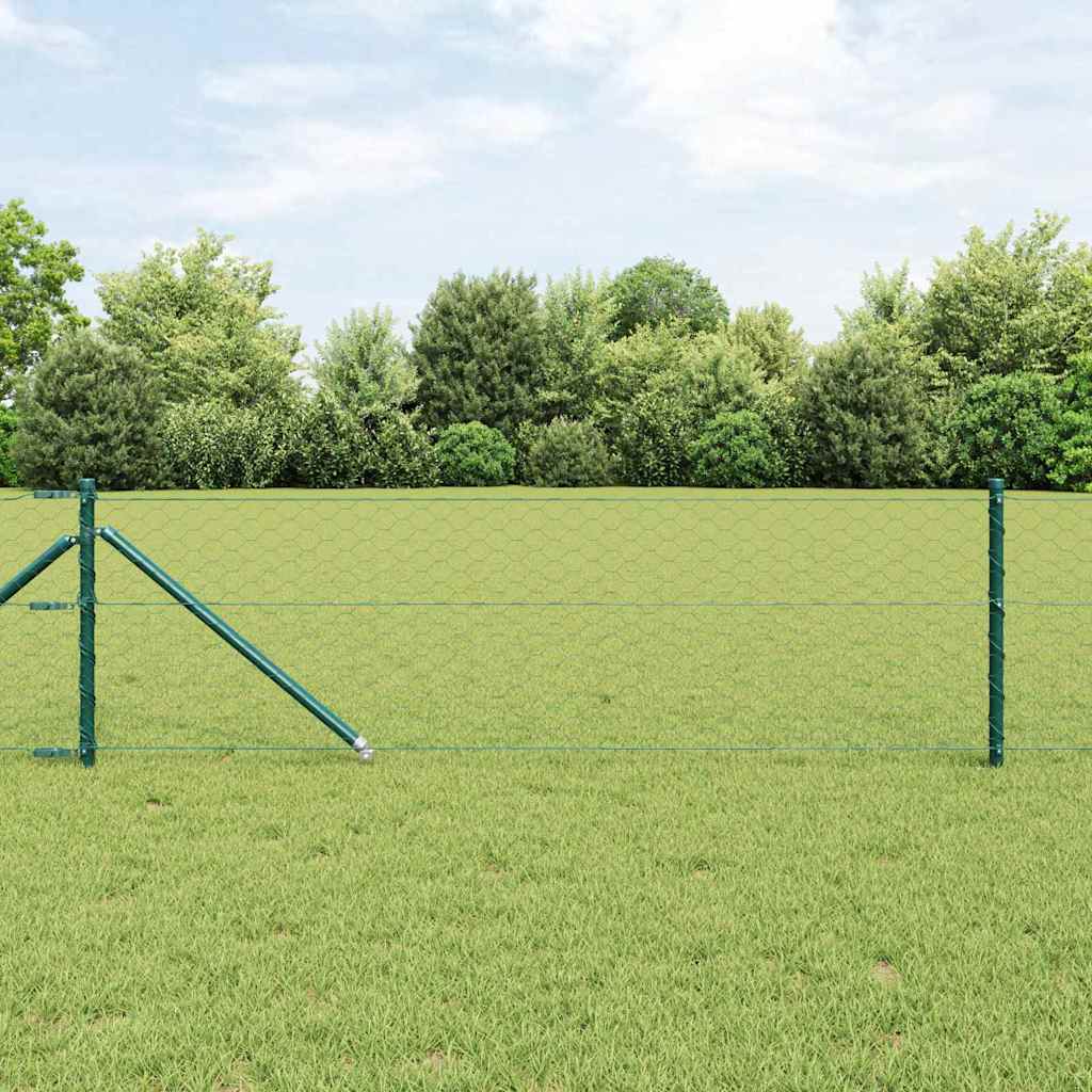 Svweiende trådgjerde med spisser 100 x 0,6 m (B x H)