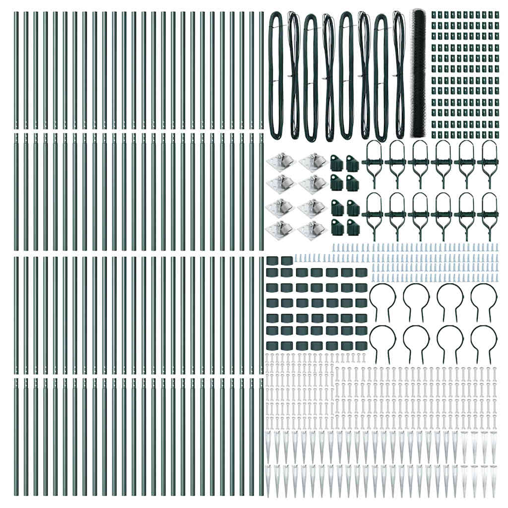 Svweiende trådgjerde med spisser 100 x 1,6 m (B x H)