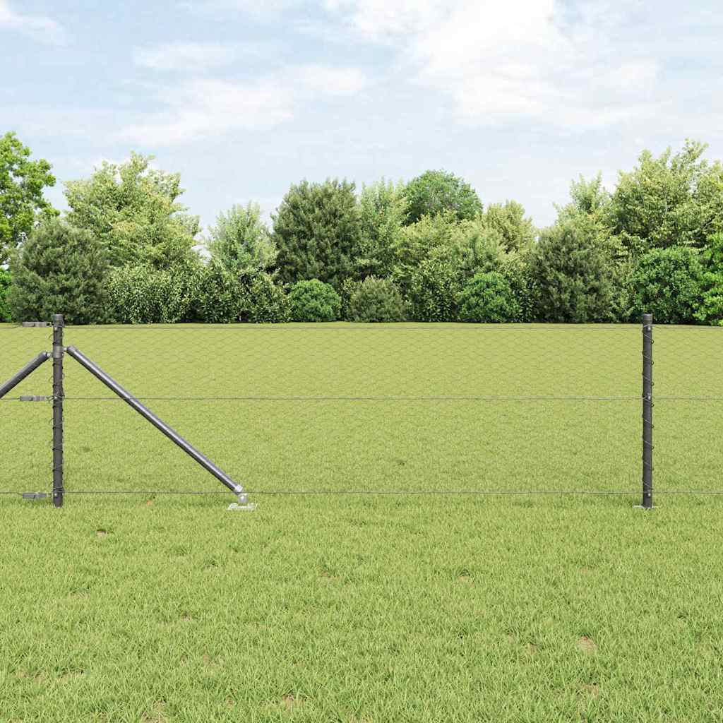 Svweiende trådgjerde med spisser 10 x 0,6 m (B x H)
