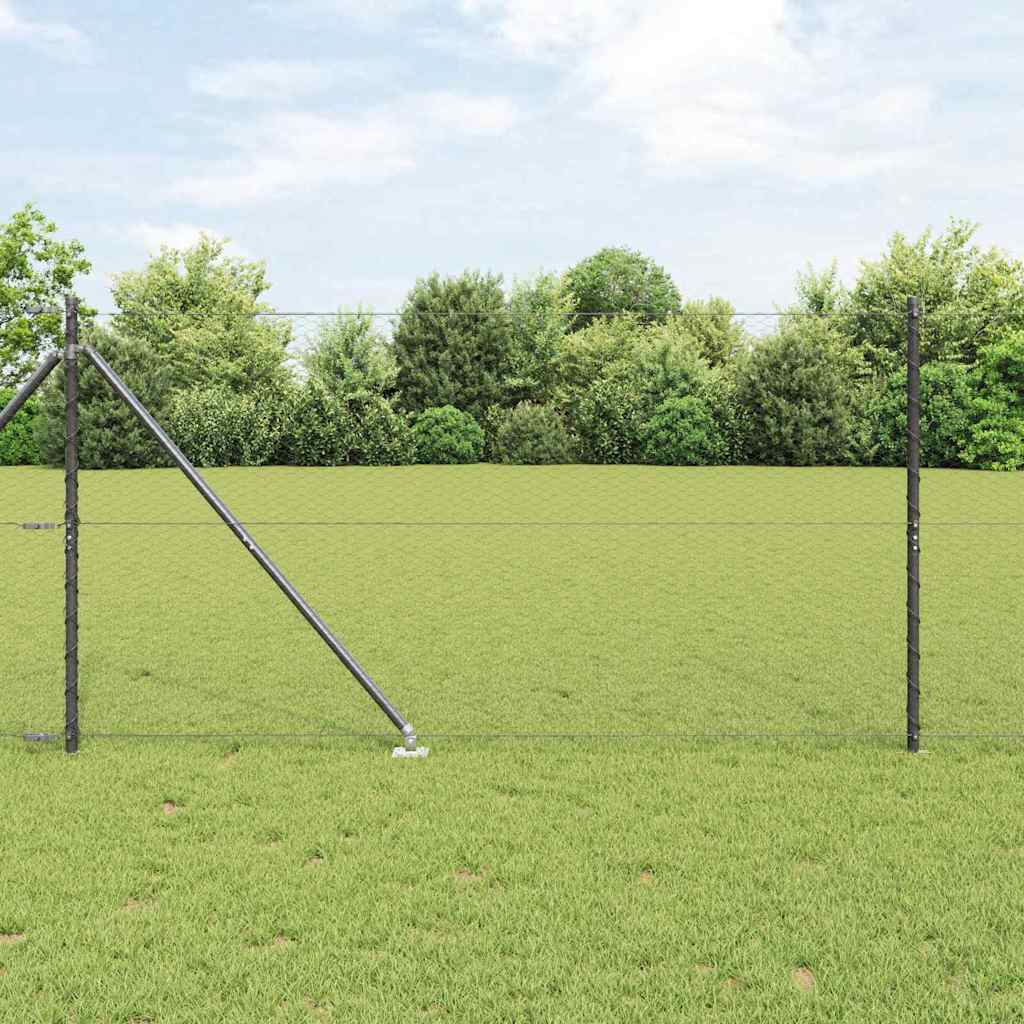 Svweiende trådgjerde med spisser 10 x 1,4 m (B x H)
