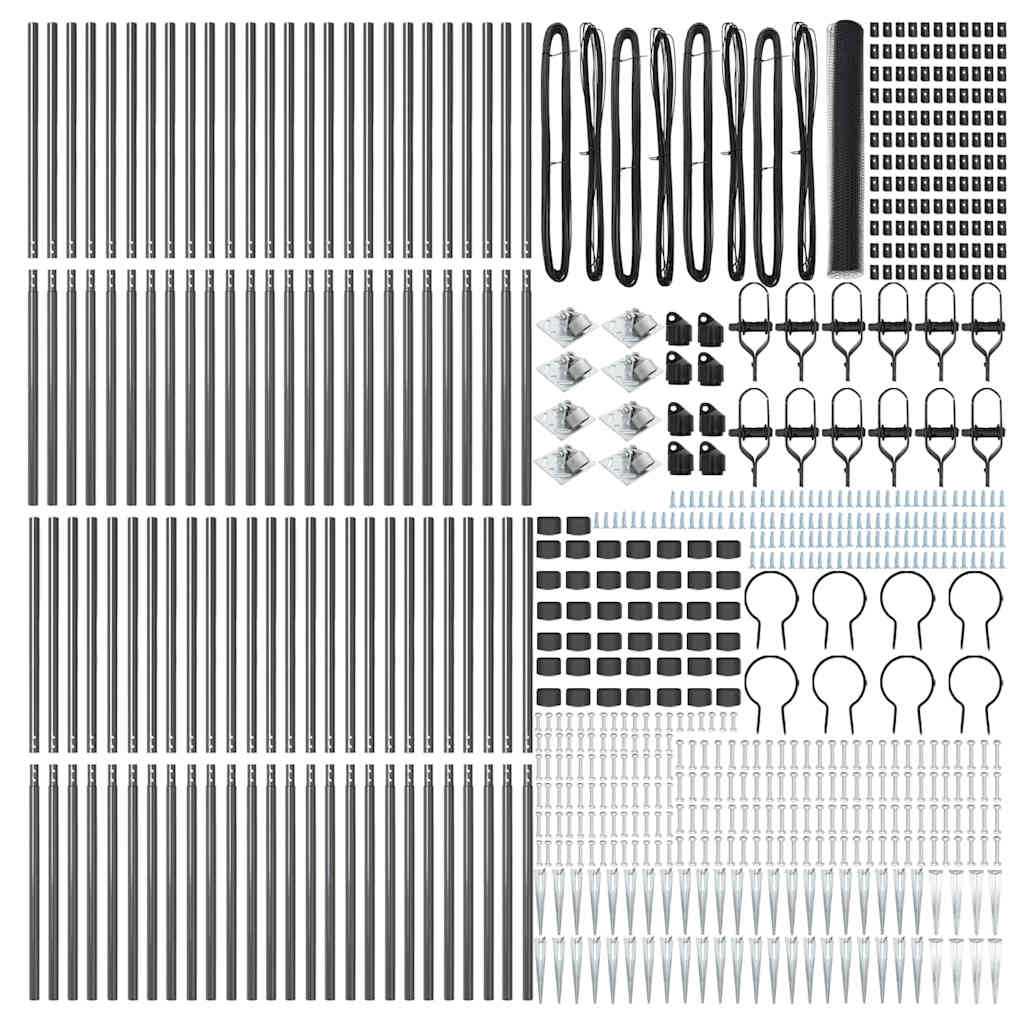 Svweiende trådgjerde med spisser 100 x 1,2 m (B x H)