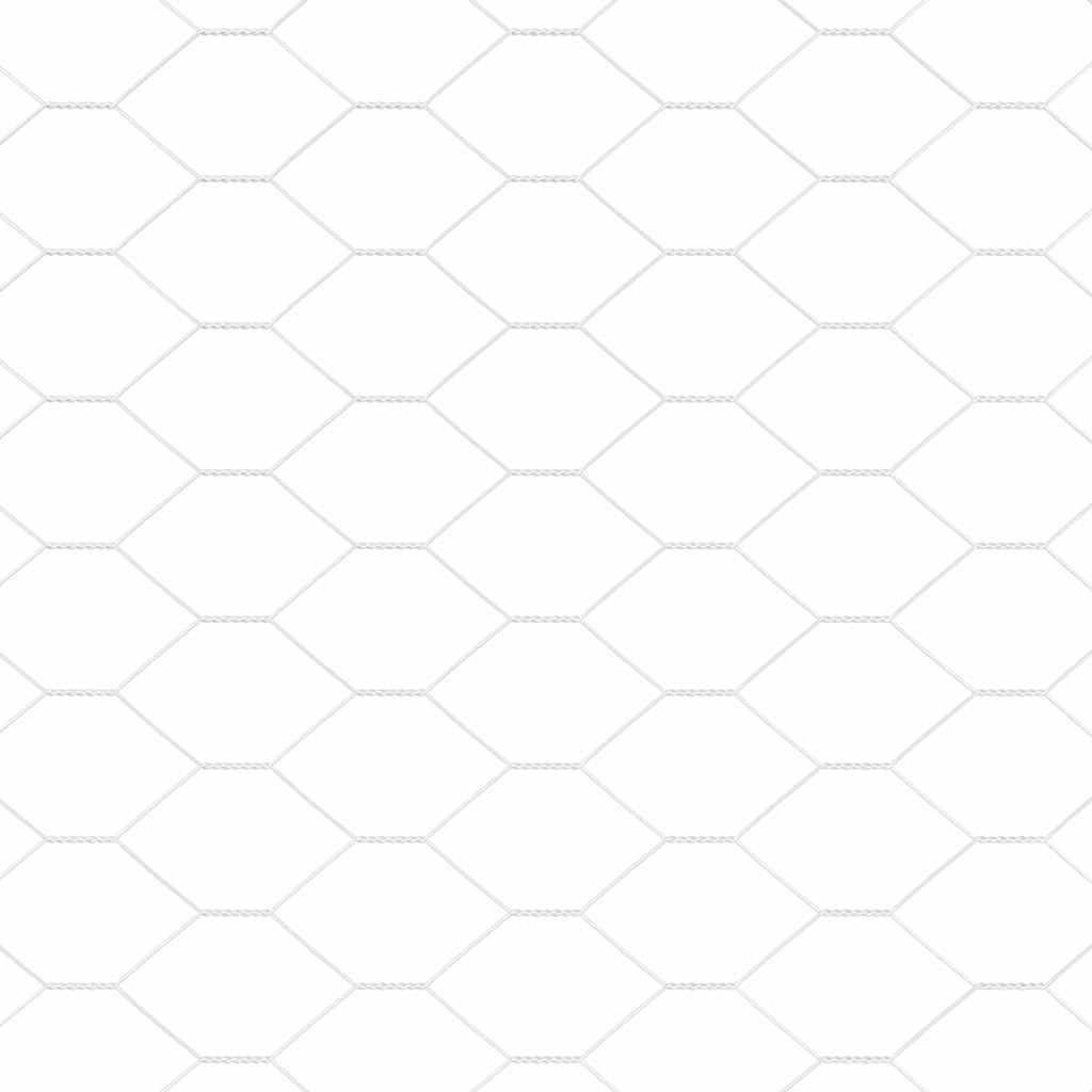 Gjerde med innlegg. sølv 0.6 x 25 m PVC-belagt stål