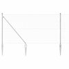 Gjerde med innlegg. sølv 1.2 x 25 m PVC-belagt stål