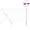 Gjerde med innlegg. sølv 1.2 x 25 m PVC-belagt stål