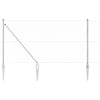 Gjerde med innlegg. sølv 1.2 x 25 m PVC-belagt stål