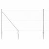 Gjerde med innlegg. sølv 1.2 x 25 m PVC-belagt stål
