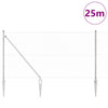 Gjerde med innlegg. sølv 1.2 x 25 m PVC-belagt stål
