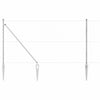 Gjerde med innlegg. sølv 1.2 x 25 m PVC-belagt stål