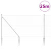 Gjerde med innlegg. sølv 1.2 x 25 m PVC-belagt stål