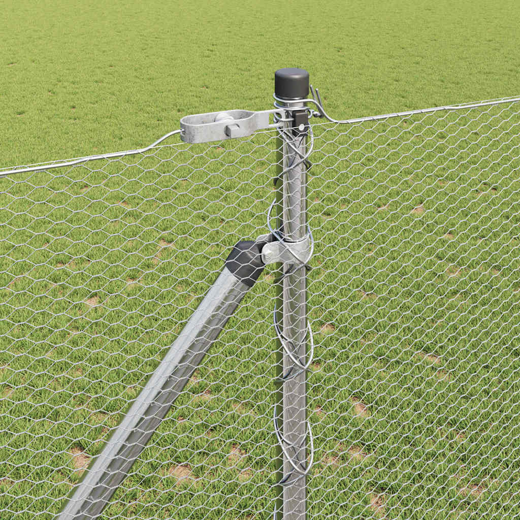 Svweiende trådgjerde med spisser 50 x 1,2 m (B x H)