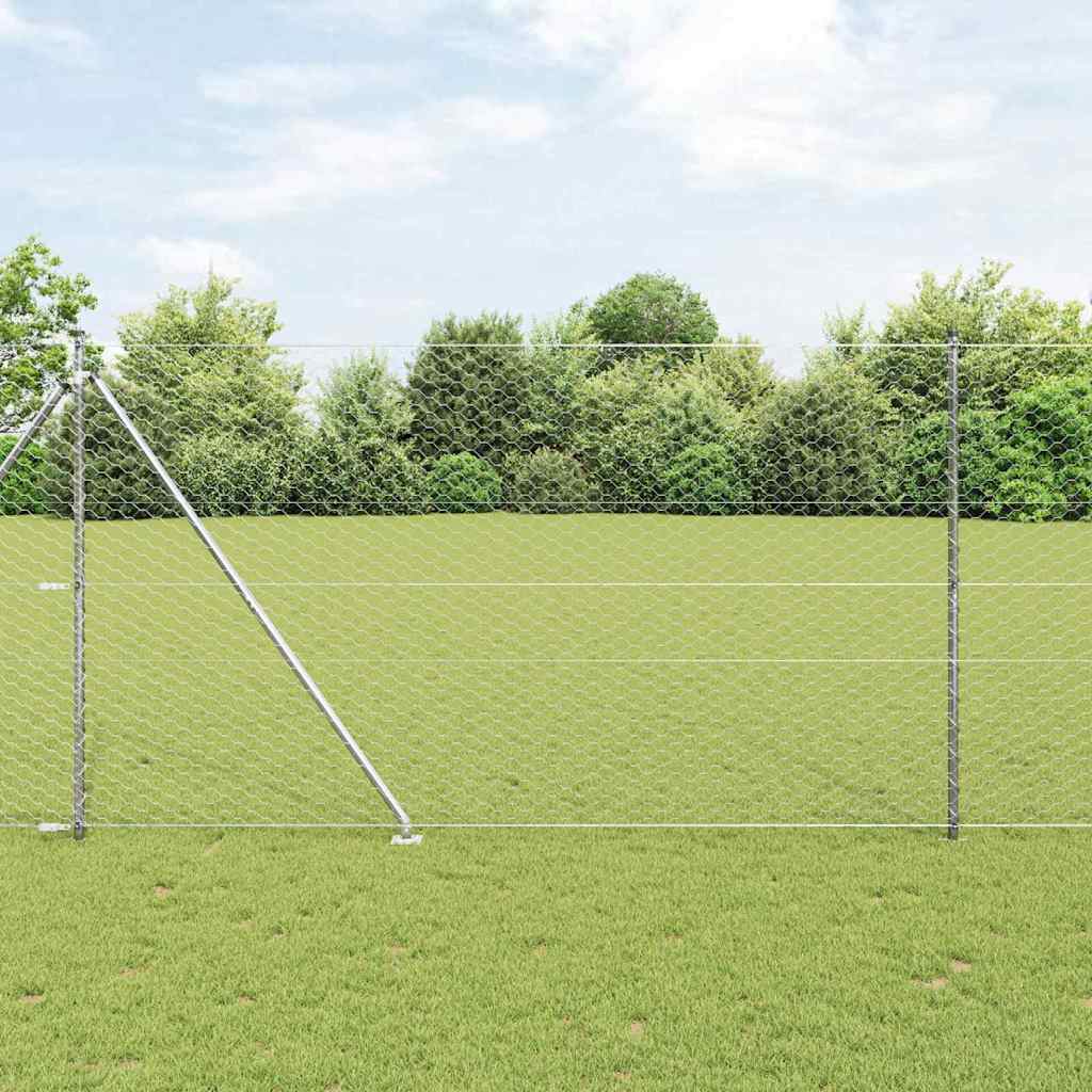 Svweiende trådgjerde med spisser 50 x 1,6 m (B x H)