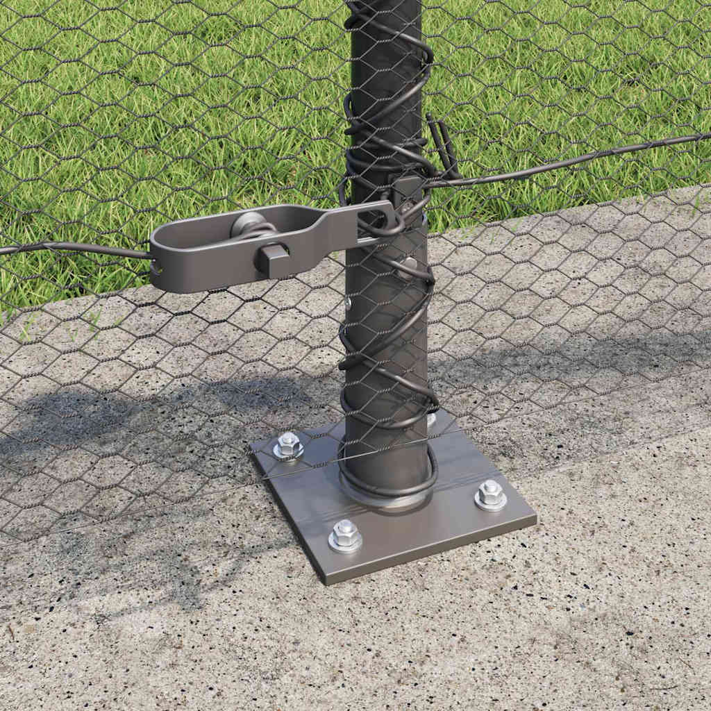 Sveistgjerde med Betongbase 10 x 0,6 m (B x H) PVC-belagt stål