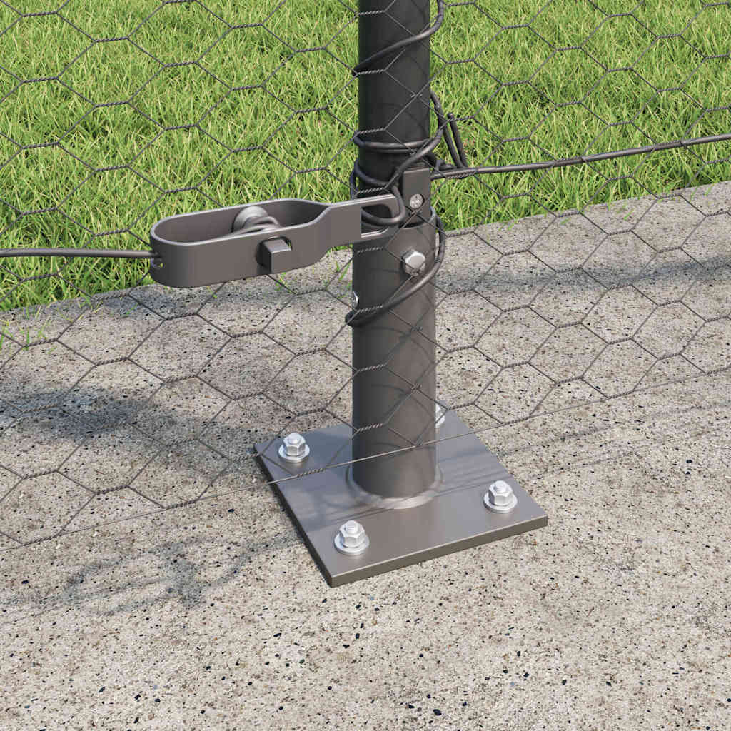 Sveistgjerde med Betongbase 100 x 1,4 m (B x H) PVC-belagt stål