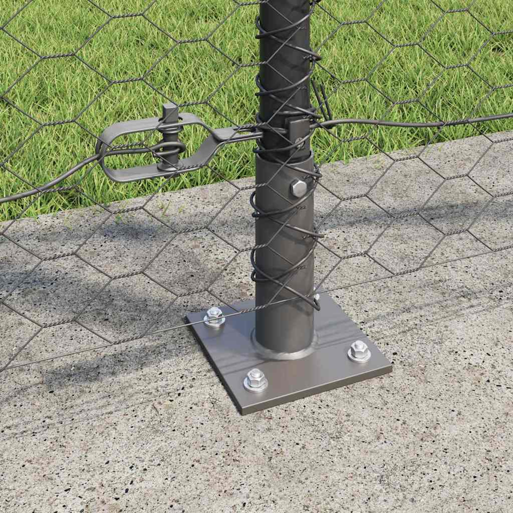 Sveistgjerde med Betongbase 100 x 1,4 m (B x H) PVC-belagt stål