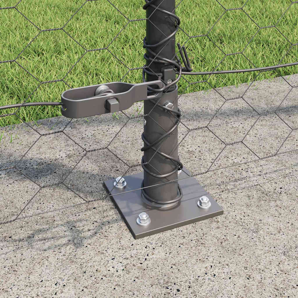 Sveistgjerde med Betongbase 100 x 1,4 m (B x H) PVC-belagt stål