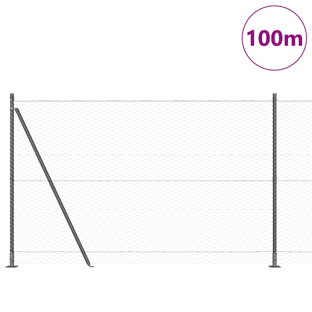 Sveistgjerde med Betongbase 100 x 1,5 m (B x H) PVC-belagt stål