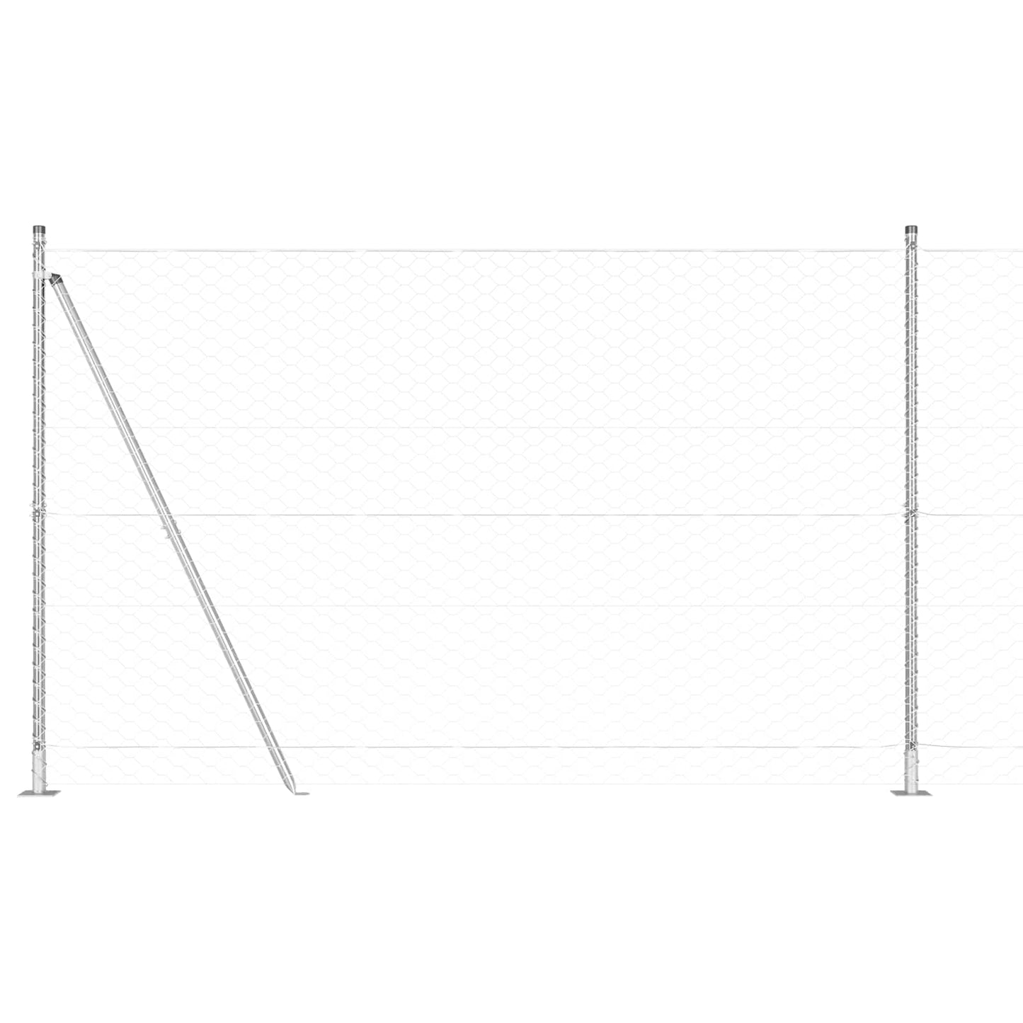 Sveistgjerde med Betongbase 10 x 1,5 m (B x H)
