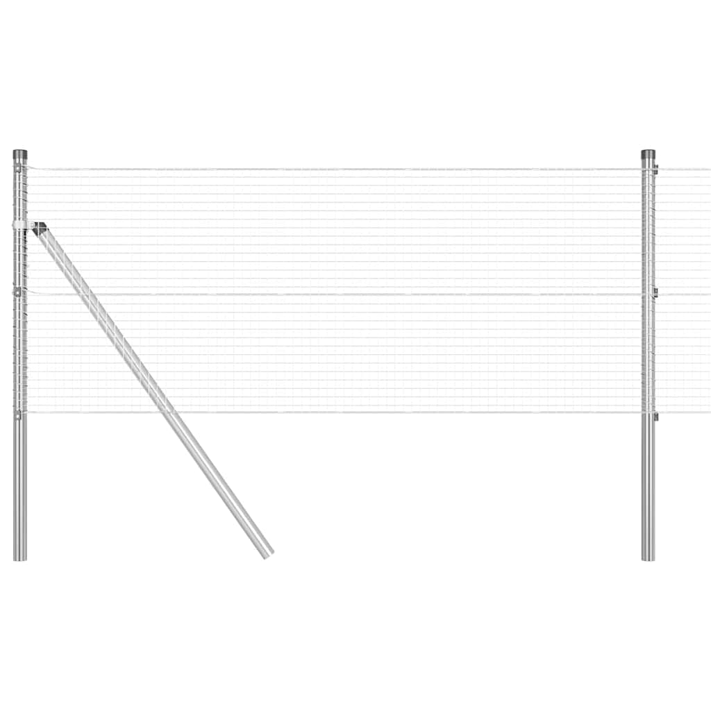 Gjerdepåle sølv 25 x 0,4 m (19 x 19 mm mesh) Stål