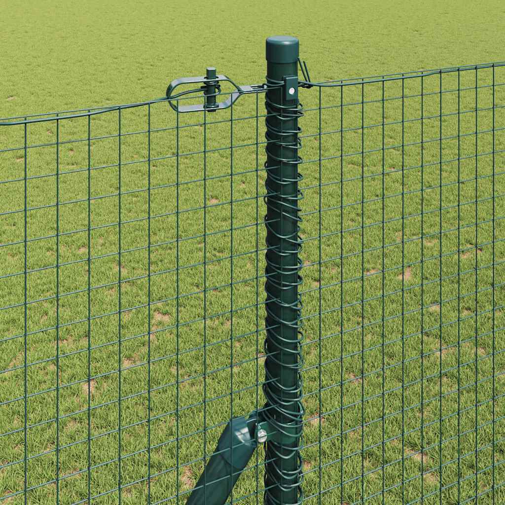 Sveiset trådgjerde for bakken 10 x 1,5 m PVC-belagt stål Grønn