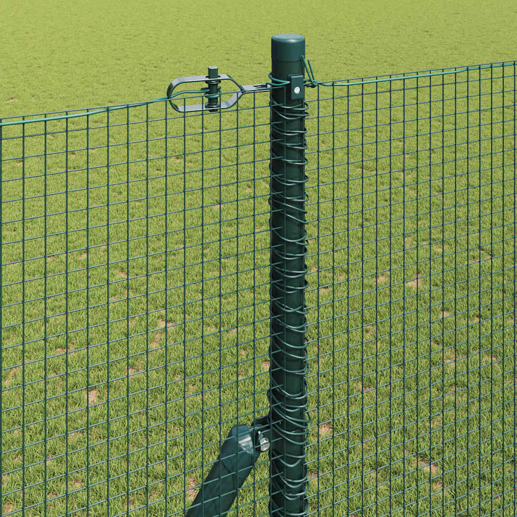 Gjerdepåle grønn 10 x 1,6 m (16 x 16 mm netting) Stål og PVC vidaXL