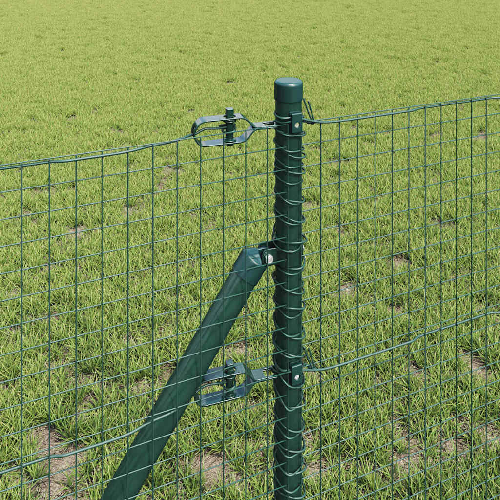 Sveiset trådgjerde for bakken 25 x 0,5 m PVC-belagt stål Grønn