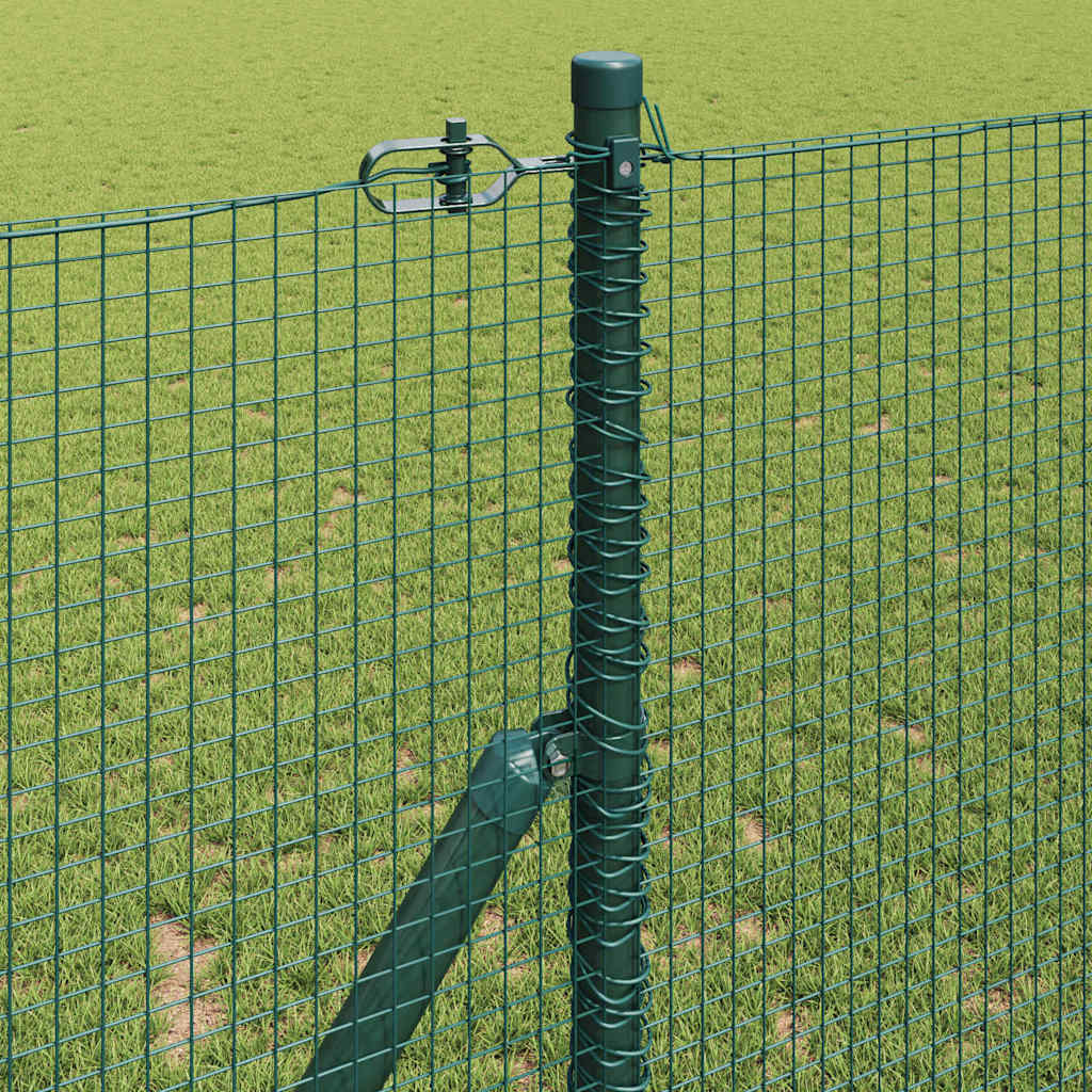 Sveiset trådgjerde for bakken 25 x 1 m PVC-belagt stål Grønn