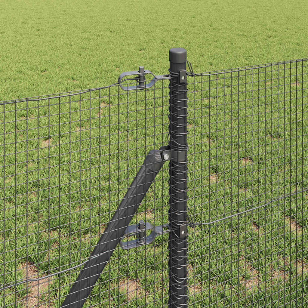 Utendørs sveiset trådgjerdet bakken fest 10 x 0,4 m Grå Mesh