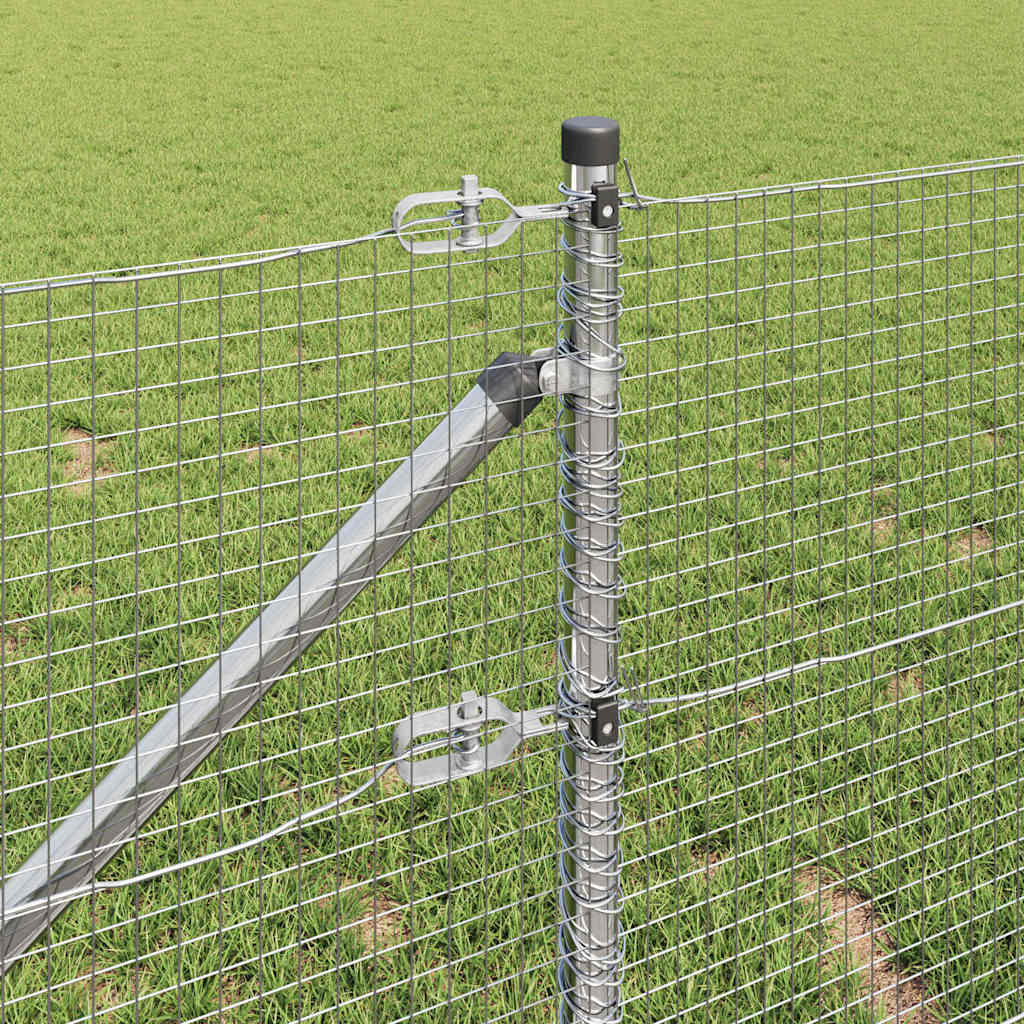 Svweiende trådgjerde med spisser 100 x 0,4 m Galvanisert stål