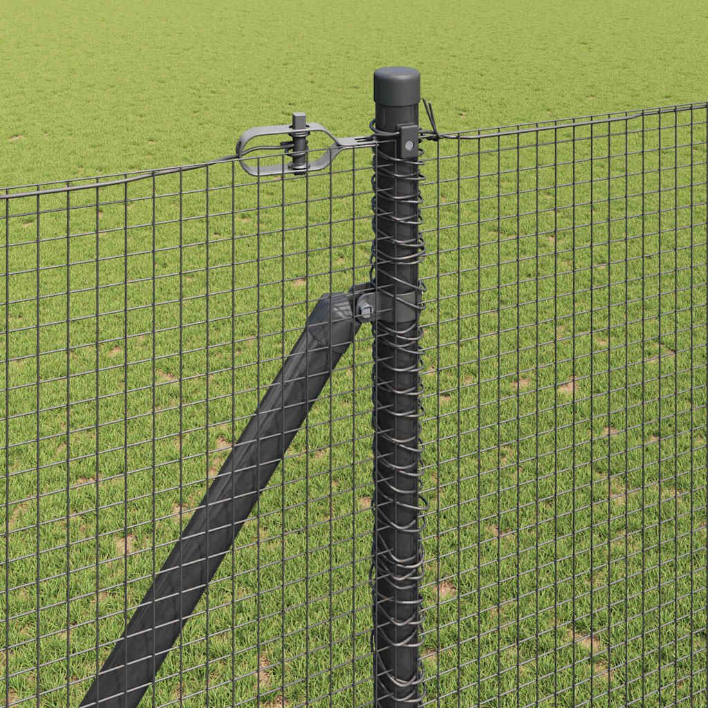Svweiende trådgjerde med spisser 10 x 1,6 m (B x H)
