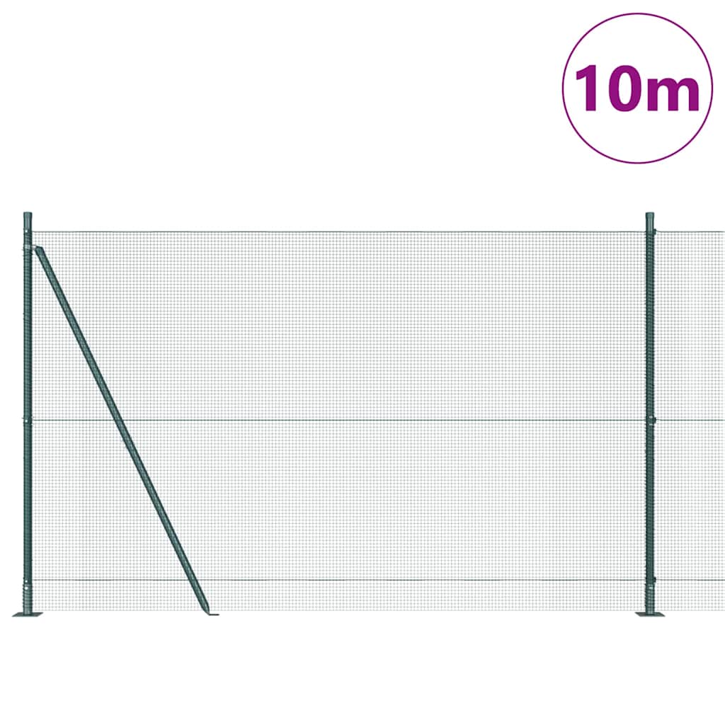 Sveistgjerde med Betongbase 10 x 1,6 m (B x H) PVC-belagt stål