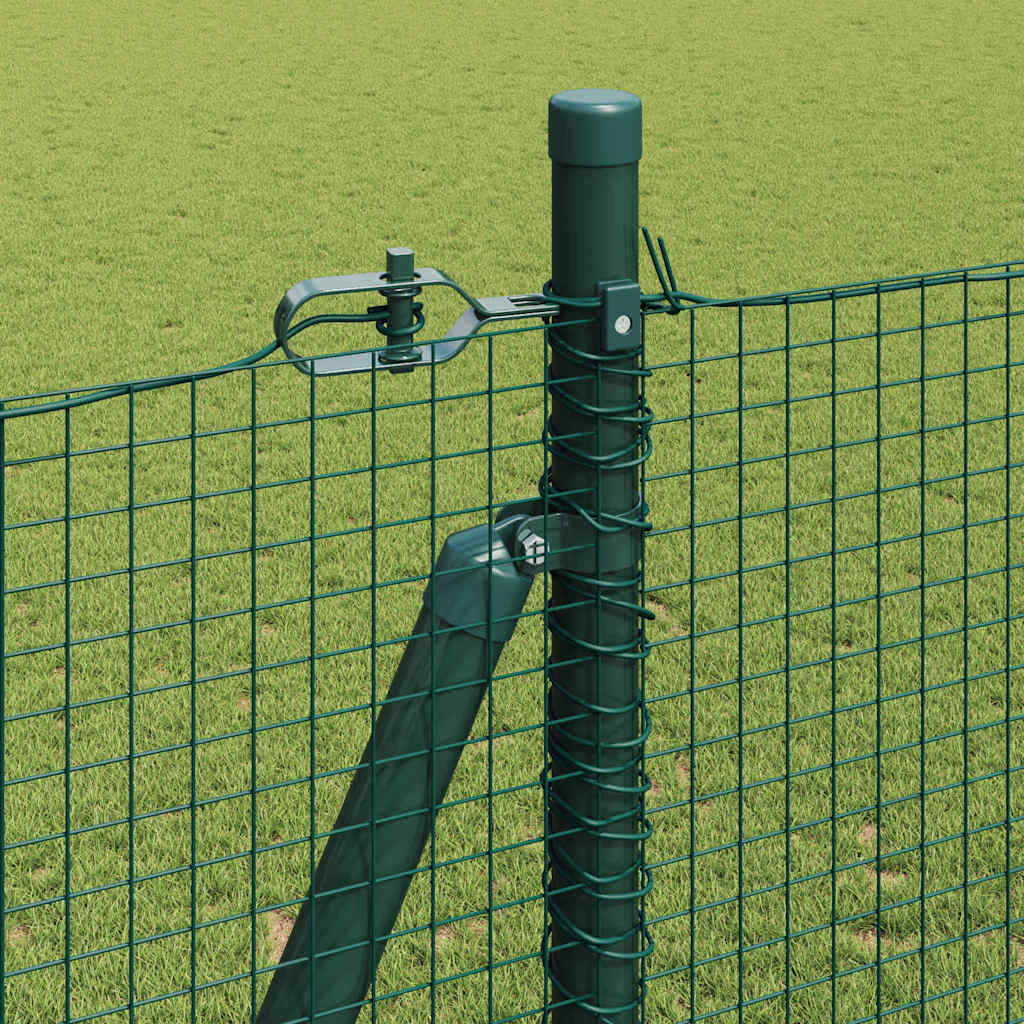 Sveistgjerde med Betongbase 25 x 1,5 m PVC-belagt stål Grønn