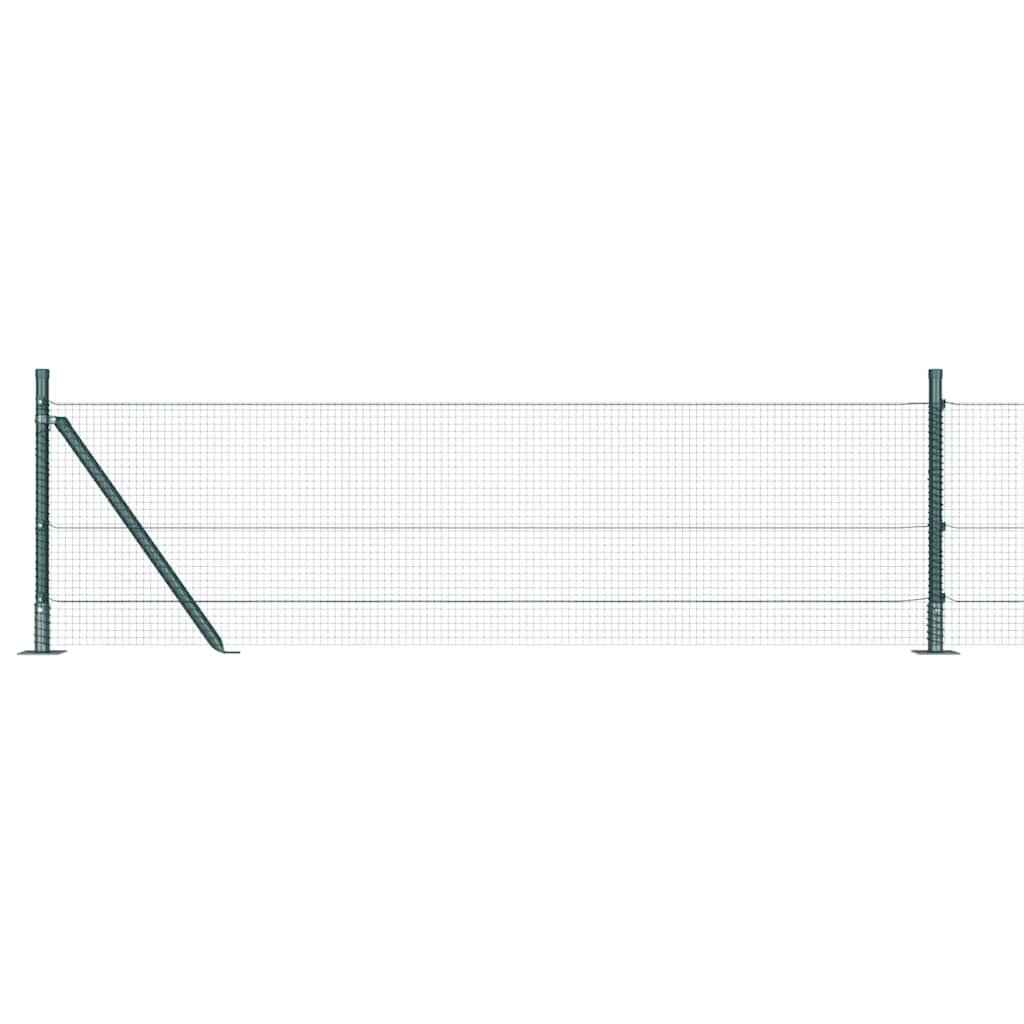 Sveistgjerde med Betongbase 100 x 0,6 m PVC-belagt stål Grønn