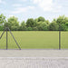 Sveistgjerde med Betongbase 10 x 1 m PVC-belagt stål Grå Mesh