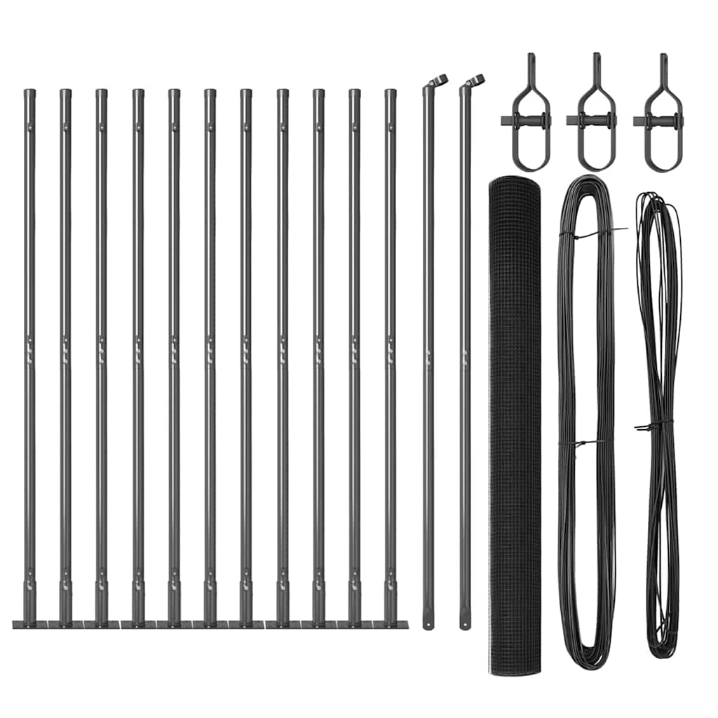 Sveistgjerde med Betongbase 50 x 1,4 m (B x H) PVC-belagt stål