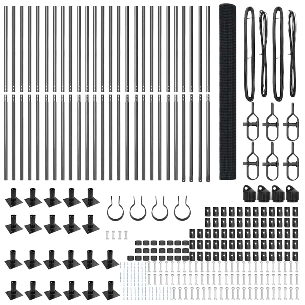 Sveistgjerde med Betongbase 50 x 1,5 m (B x H) PVC-belagt stål