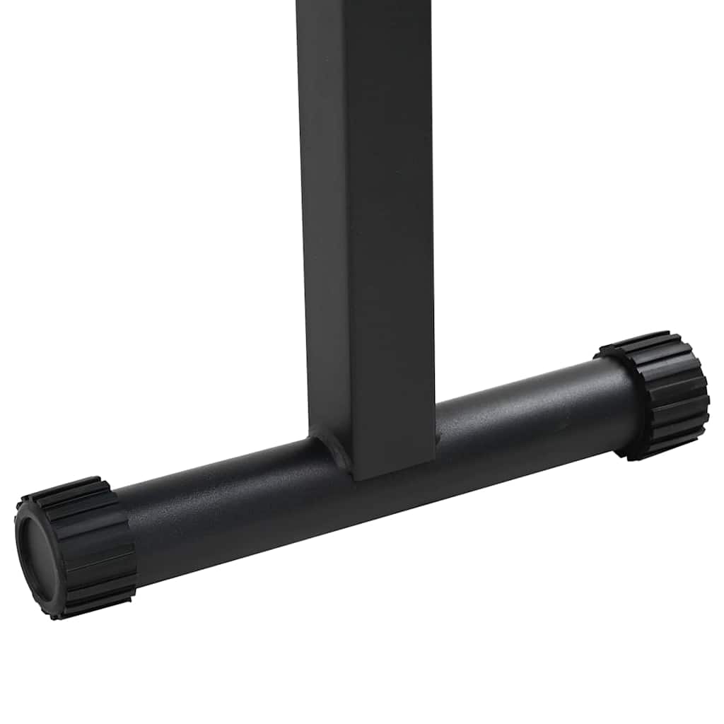 Sammenleggbar vekstbenk Svart 109 x 29 x 42 cm Stål