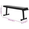 Sammenleggbar vekstbenk Svart 109 x 29 x 42 cm Stål