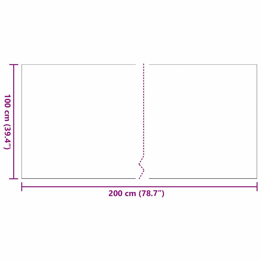 Kunstgress 200 x 100 x 4 cm PP & PE