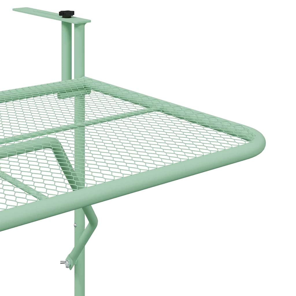 Hengende balkongbord Mintgrønn 60 x 39 x 65 cm Stål