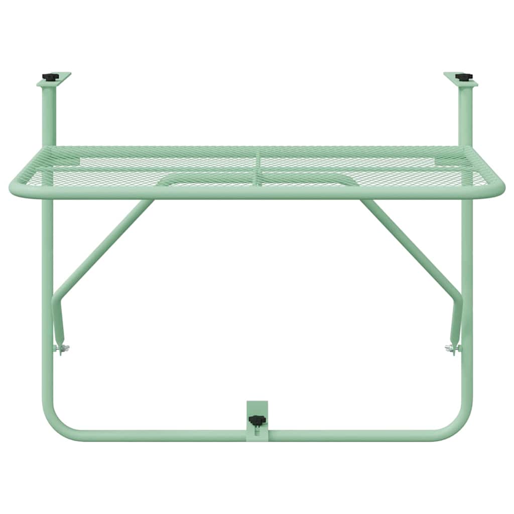 Hengende balkongbord Mintgrønn 60 x 39 x 65 cm Stål