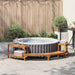 Boblebad Omgivelse Halvrundt Brun 272 x 120 x 55,5 cm