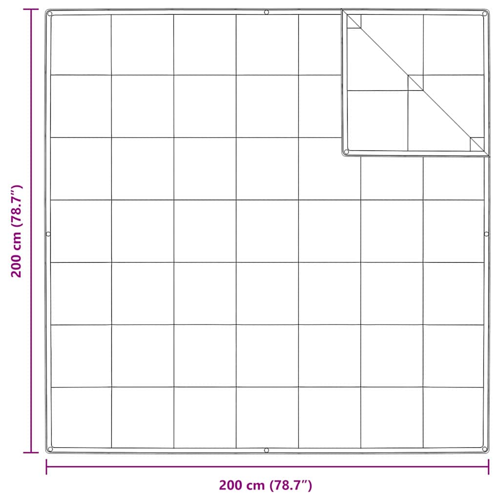 2-i-1 Dyne Hvit 200 x 200 cm Fjær