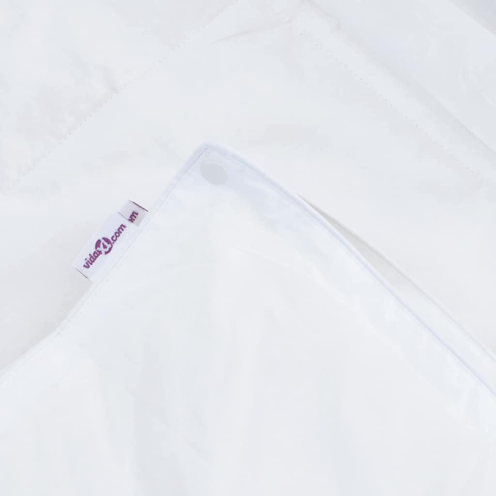 2-i-1 Dyne Hvit 240 x 200 cm Fjær